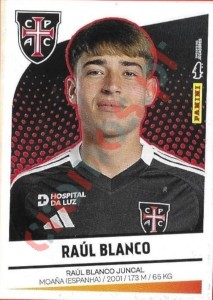 129 Raúl Blanco – Futebol 2024-2025 Panini
