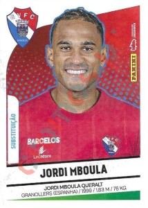 227bis Jordi Mboula (Substituições) – Futebol 2024-2025 Panini