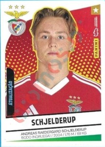 448 Andreas Schjelderup (Benfica) – Futebol 2024-2025 Panini