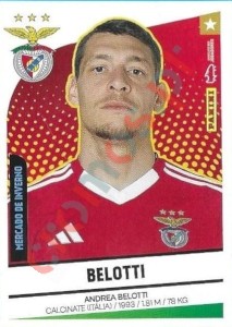 449 Andrea Belotti (Benfica) – Futebol 2024-2025 Panini