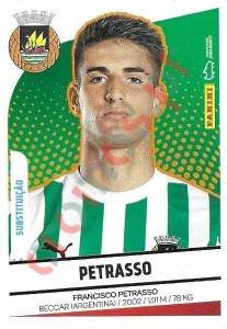 290bis Francisco Petrasso (Substituições) – Futebol 2024-2025 Panini