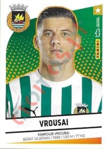 298 Mários Vrousái – Futebol 2024-2025 Panini