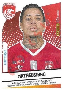 320bis Matheusinho (Substituições) – Futebol 2024-2025 Panini