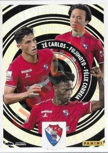 425 Zé Carlos / Fujimoto / Félix Correia – Futebol 2024-2025 Panini