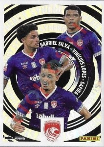 430 Gabriel Silva / Vinicius Lopes / Safira (Santa Clara) – Futebol 2024-2025 Panini