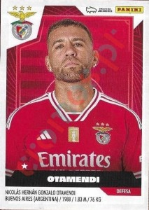 43 Nicolás Otamendi – Futebol 2023-2024 Panini