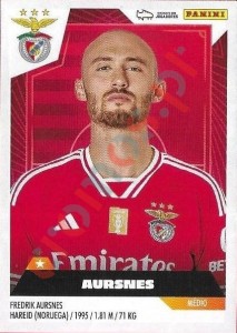 47 Fredrik Aursnes – Futebol 2023-2024 Panini