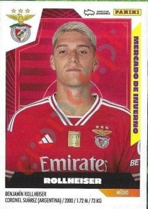 447 Benjamín Rollheiser (Benfica) – Futebol 2023-2024 Panini