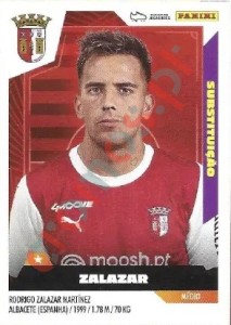 87bis Rodrigo Zalazar (Braga) – Futebol 2023-2024 Panini