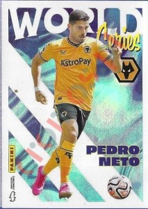 435 Pedro Neto - Wolverhampton – Futebol 2023-2024 Panini