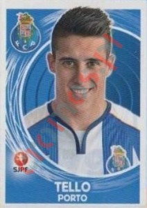 279 Cristian Tello – Futebol 2014-2015 Panini