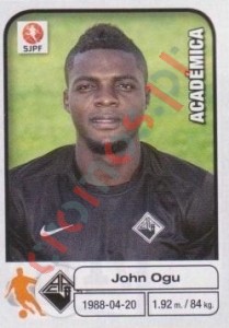 11 John Ogu – Futebol 2012-2013 Panini