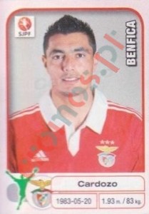 57 Oscar Cardozo – Futebol 2012-2013 Panini