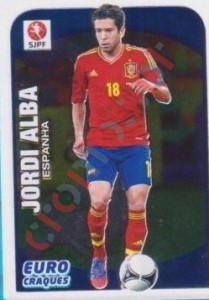 351 Jordi Alba (Espanha) – Futebol 2012-2013 Panini