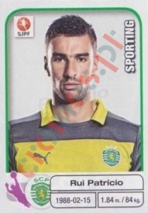 263 Rui Patricio – Futebol 2012-2013 Panini
