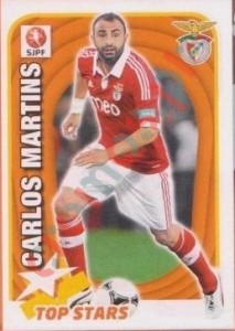324 Carlos Martins (Benfica) – Futebol 2012-2013 Panini