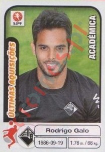 369 Rodrigo Galo (Academica) – Futebol 2012-2013 Panini