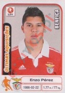373 Enzo Perez (Benfica) – Futebol 2012-2013 Panini