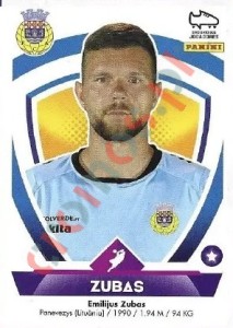 20 Emilijus Zubas – Futebol 2022-2023 Panini