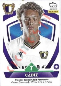 169 Jhonder Cádiz – Futebol 2022-2023 Panini
