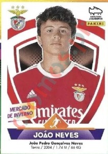 444 João Neves (Benfica) – Futebol 2022-2023 Panini