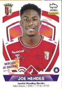 448 Joe Mendes (Braga) – Futebol 2022-2023 Panini