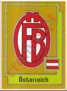 229 ÖSTERREICH Badge – UEFA Euro Italy 1980 Panini