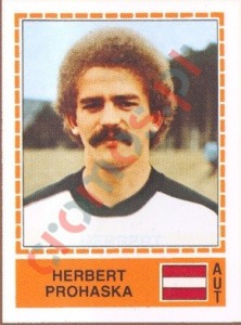 231 Herbert Prohaska – UEFA Euro Italy 1980 Panini