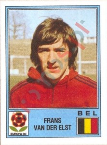172 Frans Van Der Elst – UEFA Euro Italy 1980 Panini