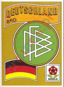 33 DEUTSCHLAND-BRD Badge – UEFA Euro Italy 1980 Panini