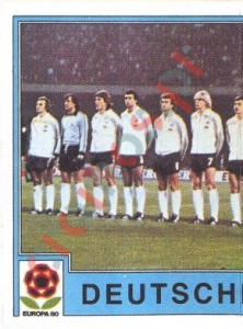 34 DEUTSCHLAND-BRD Team
1 – UEFA Euro Italy 1980 Panini