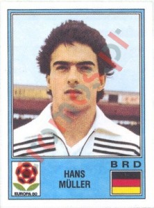 44 Hans Müller – UEFA Euro Italy 1980 Panini