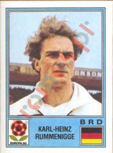 45 Karl-Heinz Rummenigge – UEFA Euro Italy 1980 Panini