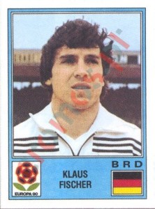 46 Klaus Fischer – UEFA Euro Italy 1980 Panini