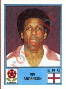129 Viv Anderson – UEFA Euro Italy 1980 Panini