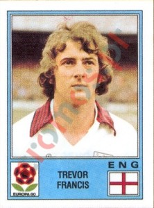 135 Trevor Francis – UEFA Euro Italy 1980 Panini