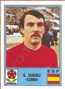 185 S. Suarez "Cundi" – UEFA Euro Italy 1980 Panini