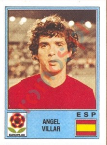 186 Angel Villar – UEFA Euro Italy 1980 Panini