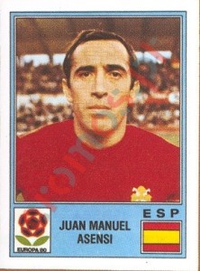 188 Juan Manuel Asensi – UEFA Euro Italy 1980 Panini