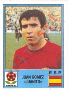 189 Juan Gomez "Juanito" – UEFA Euro Italy 1980 Panini