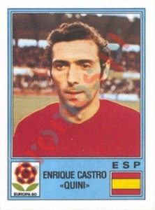 192 Enrique Castro "Quini" – UEFA Euro Italy 1980 Panini