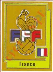 204 FRANCE Badge – UEFA Euro Italy 1980 Panini