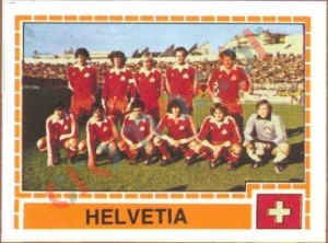 208 HELVETIA Team – UEFA Euro Italy 1980 Panini