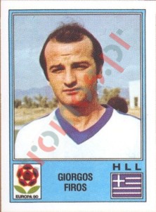 102 Giorgos Firos – UEFA Euro Italy 1980 Panini