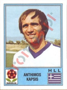 103 Anthimos Kapsis – UEFA Euro Italy 1980 Panini