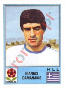 106 Giannis Damanakis – UEFA Euro Italy 1980 Panini
