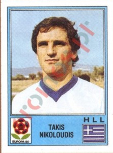 107 Takis Nikoloudis – UEFA Euro Italy 1980 Panini