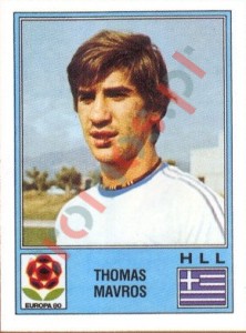 112 Thomas Mavros – UEFA Euro Italy 1980 Panini