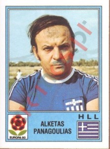 99 Alketas Panagoulias – UEFA Euro Italy 1980 Panini