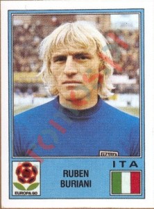 156 Ruben Buriani – UEFA Euro Italy 1980 Panini